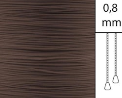 1 m / Persiennlina 0,8 mm A25 Dark brown (Lagervara)