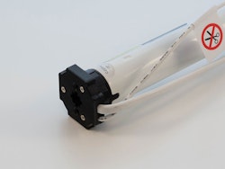 Motor 24VDC med inbyggd RF samt stömmatning 230 VAC