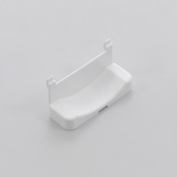 Bracket-screw cap plastic S white