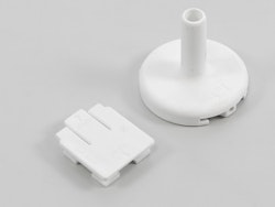 RC Adjustable bearing pin white