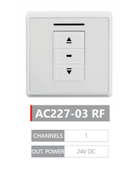 Torro AC227-03 Brytare DC RF 1 kanal Vit inkl.monterings-dosa