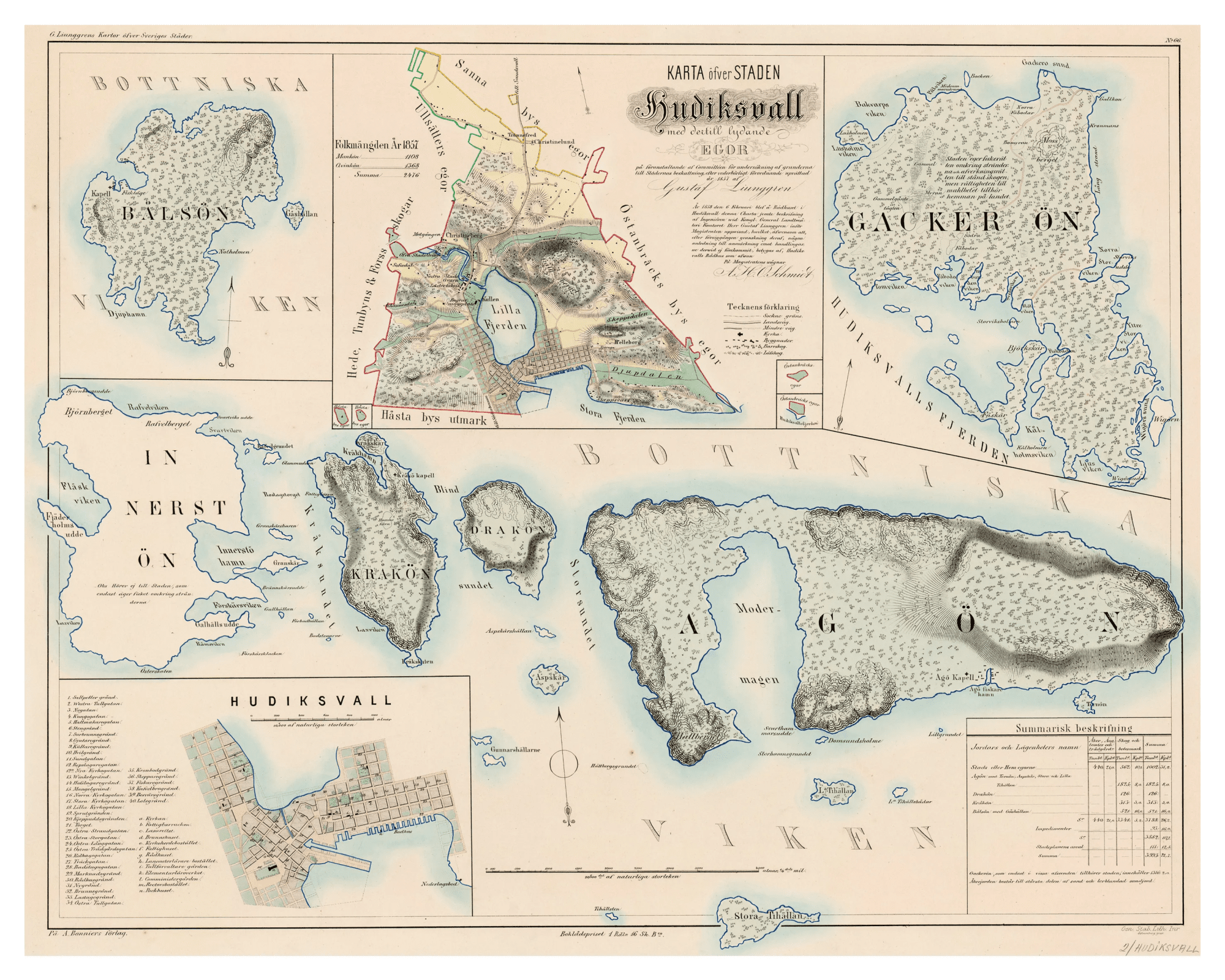 Ljunggrens atlas - stadskartor från 1800-talet - Historiehemmet