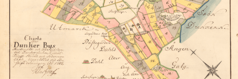 Historiska kartor från 1700-talet