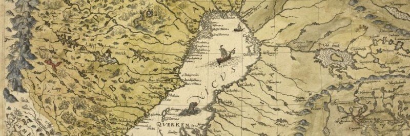 Vackra historiska kartor från 1600-talet