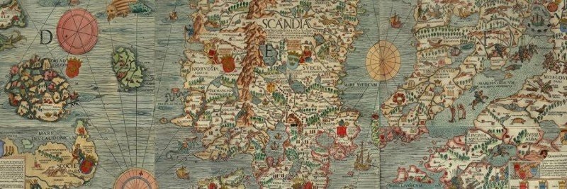 Historiska kartor från 1500-talet