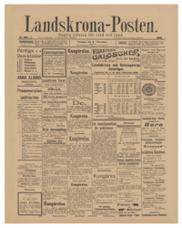 Historisk tidning från Landskrona, år 1905 (Fri frakt!)