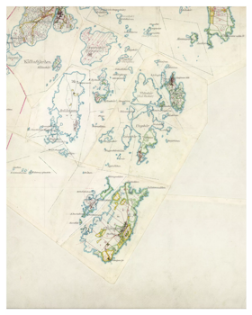 Historisk karta över Ungskär och Utlängan, år 1915-1919 (Fri frakt!)