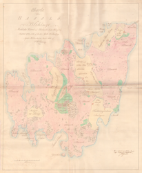 Historisk karta över Hasslö, år 1779 (Fri frakt!)