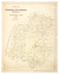 Historisk karta över Mörrum, år 1860 (Fri frakt!)