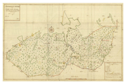 Historisk karta över Leksand, Bjursås och Åhls socknar, år 1668 (Fri frakt!)