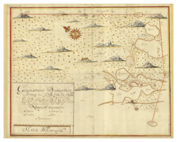 Historisk karta över Ore, år 1672  (Fri frakt!)