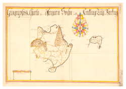 Historisk karta över Östergarn, 1600-tal