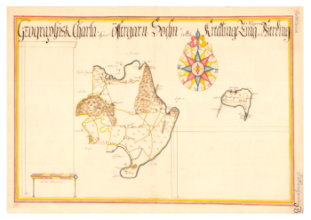 Historisk karta över Östergarn, 1600-tal