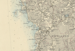 Historisk karta över Klintehamn, år 1910