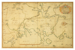 Historisk karta över Hamrånge, år 1702 (Fri frakt!)