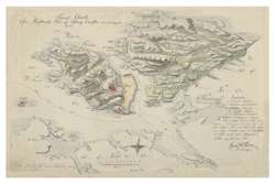Historisk karta över Marstrand, år 1811 (Fri frakt!)