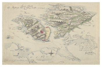 Historisk karta över Marstrand, år 1811 (Fri frakt!)