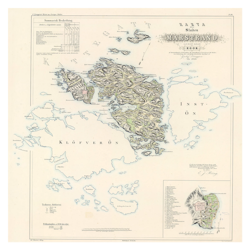 Karta över Marstrand, år 1855