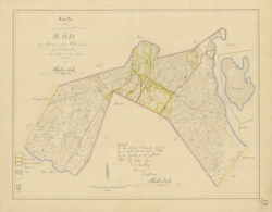 Karta över Röd, Kosteröarna, år 1884.