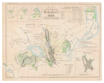 Karta från Hedemora, år 1857