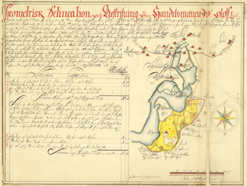 Karta över Sundborn, år 1702