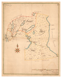 Historisk karta över Askeryd socken, år 1650 (Fri frakt!)