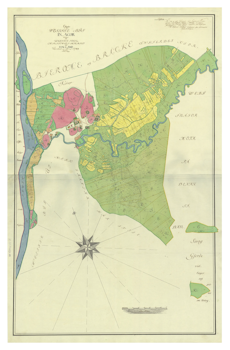Historisk karta över Vessingebro, år 1788 (Fri frakt!)