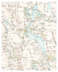 Historisk karta över Morjärv, år 1871 (Fri frakt!)