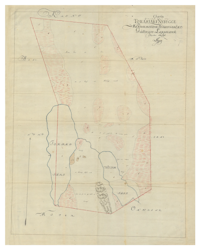 Historisk karta över Torasjärvi, år 1792 (Fri frakt!)