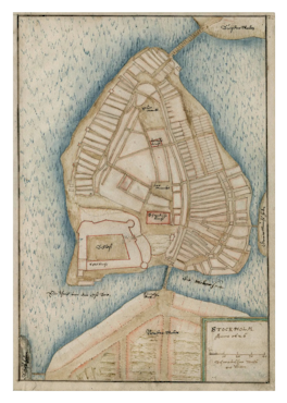 Karta över Gamla stan, år 1626.