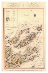 Karta över Vaxholm, år 1851