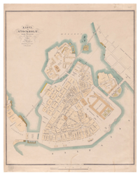 Historisk karta över Gamla stan, år 1848.