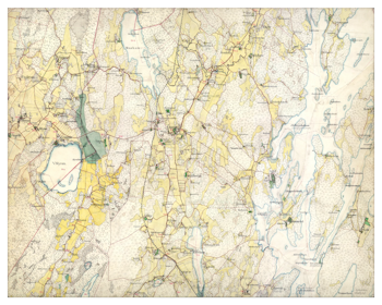 Historisk karta över Ösmo, år 1901-1906