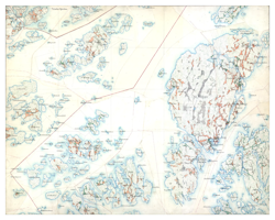 Historisk karta över Möja, år 1901-1906
