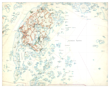 Historisk karta över Runmarö, år 1901-1906