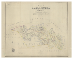 Historisk karta över Söderbykarl, år 1852