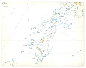 Historisk karta över Nåttarö, år 1901-1906