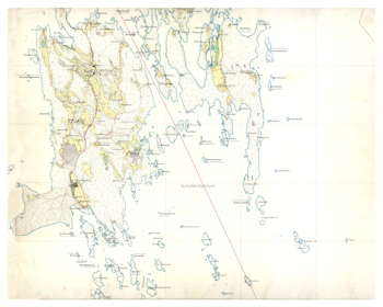 Historisk karta över Torö, år 1901-1906