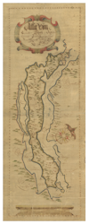 Historisk karta över Ekerö, år 1684