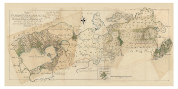 Historisk karta över Södergården, Svartsö, år 1819 (Fri frakt!)