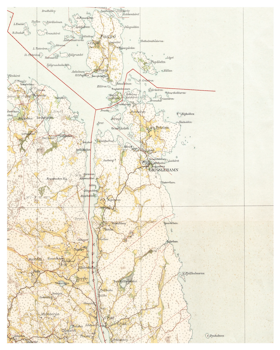 Historisk karta över Grisslehamn, år 1905 (Fri frakt!)