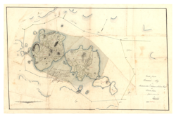 Historisk karta över Stomnarö, år 1833
