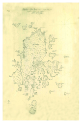 Historisk karta över Arholma, år 1786