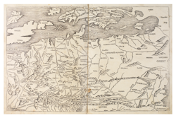 Historisk karta över norra Europa, år 1493 (Fri frakt!)