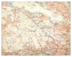 Historisk karta över Jönåker, år 1897-1901 (Fri frakt!)