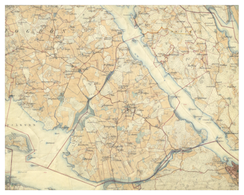 Historisk karta över Fogdön (Strängnäs), år 1897-1901 (Fri frakt!)