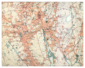Historisk karta över Bälinge och Tystberga, år 1897-1901 (Fri frakt!)
