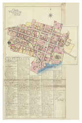 Historisk karta över Växjö, år 1783 (Fri frakt!)
