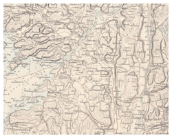 Historisk karta över Säve och Tuve, år 1863 (Fri frakt!)