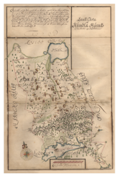 Historisk karta över Kumla och Hallsbergs socknar, år 1688 (Fri frakt!)